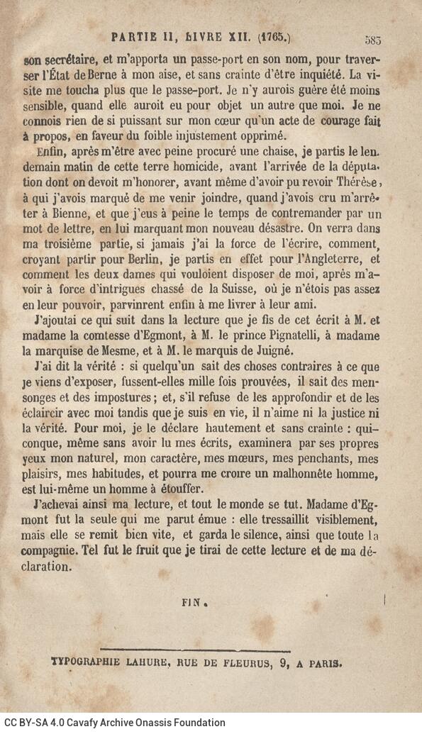 18 x 11,5 εκ.
8 σ. χ.α. + 583 σ. + 5 σ. χ.α., όπου στο verso του εξωφύλλου επικολλημέ�